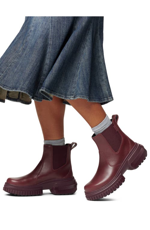Sorel Ona Ave Waterproof Chelsea Boot In Brown