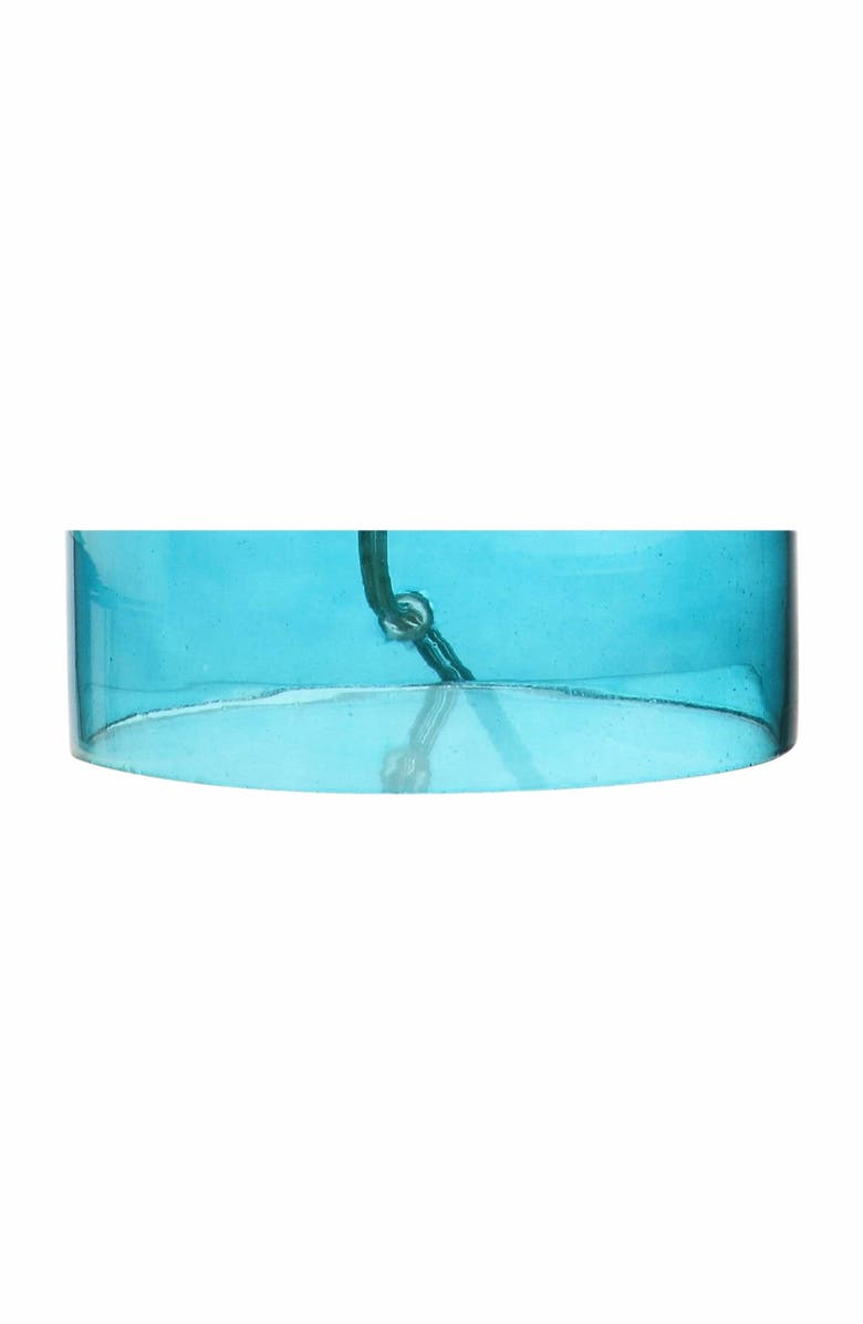 JONATHAN Y Gemma Glass Bell LED Table Lamp, Alternate, color, Moroccan Blue