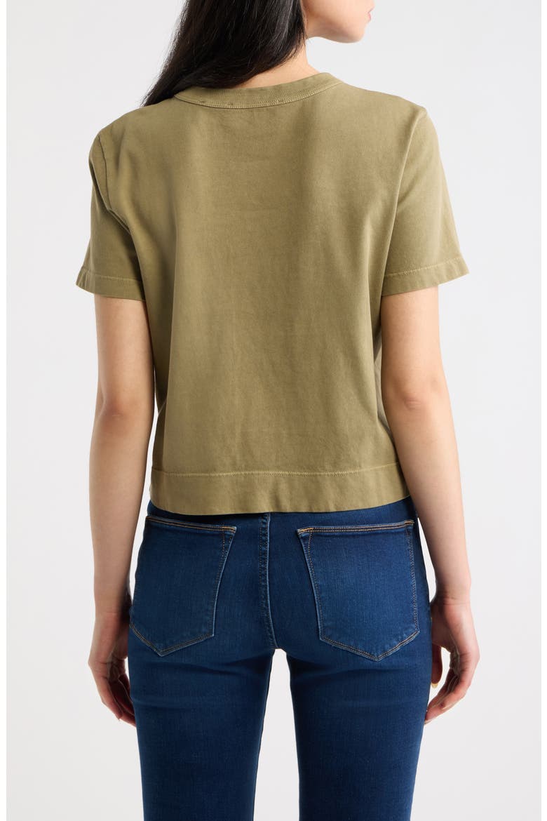 The Boxy Crop T-Shirt, Alternate, color, ARMY