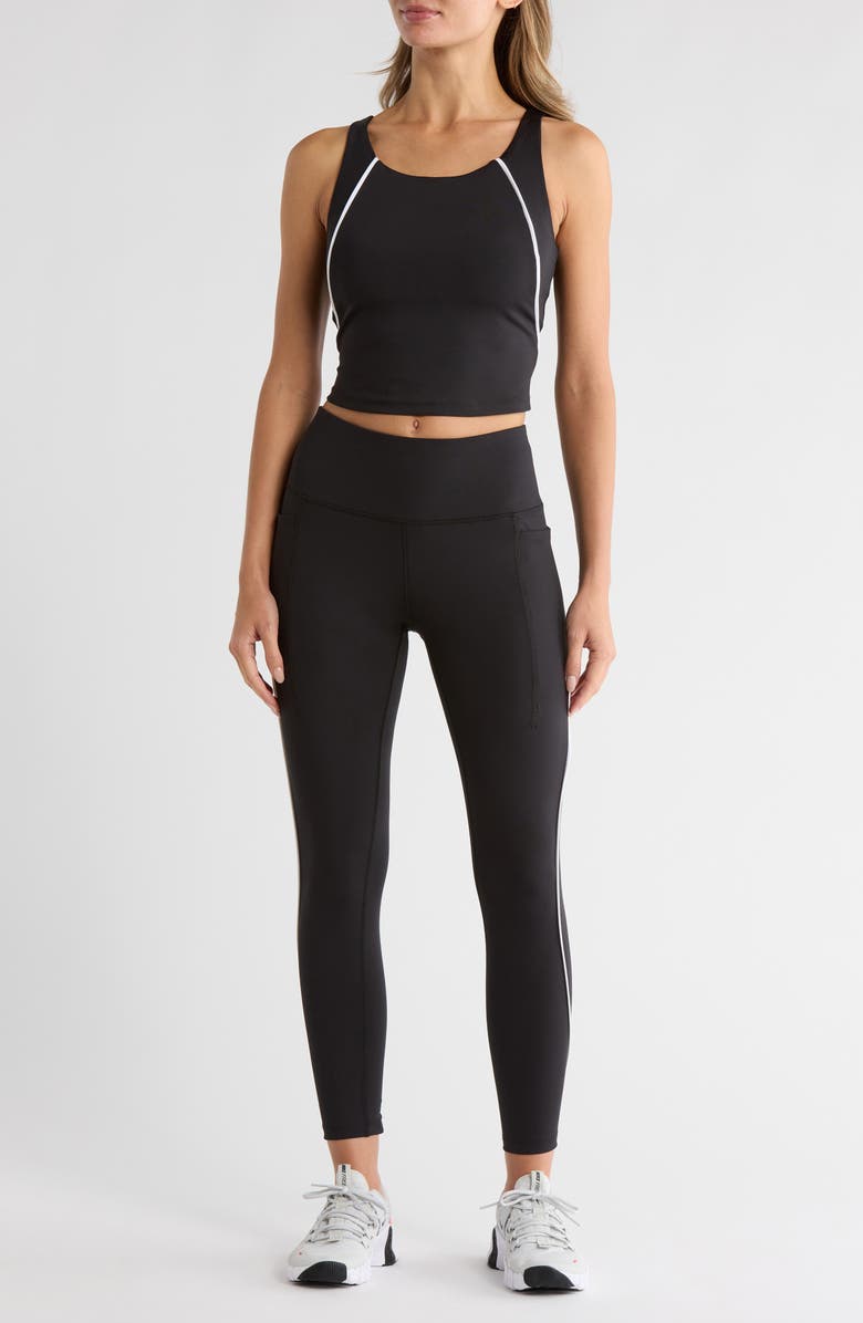 LAYER 8 Perfect Piping Tank Top & Leggings Set, Main, color,