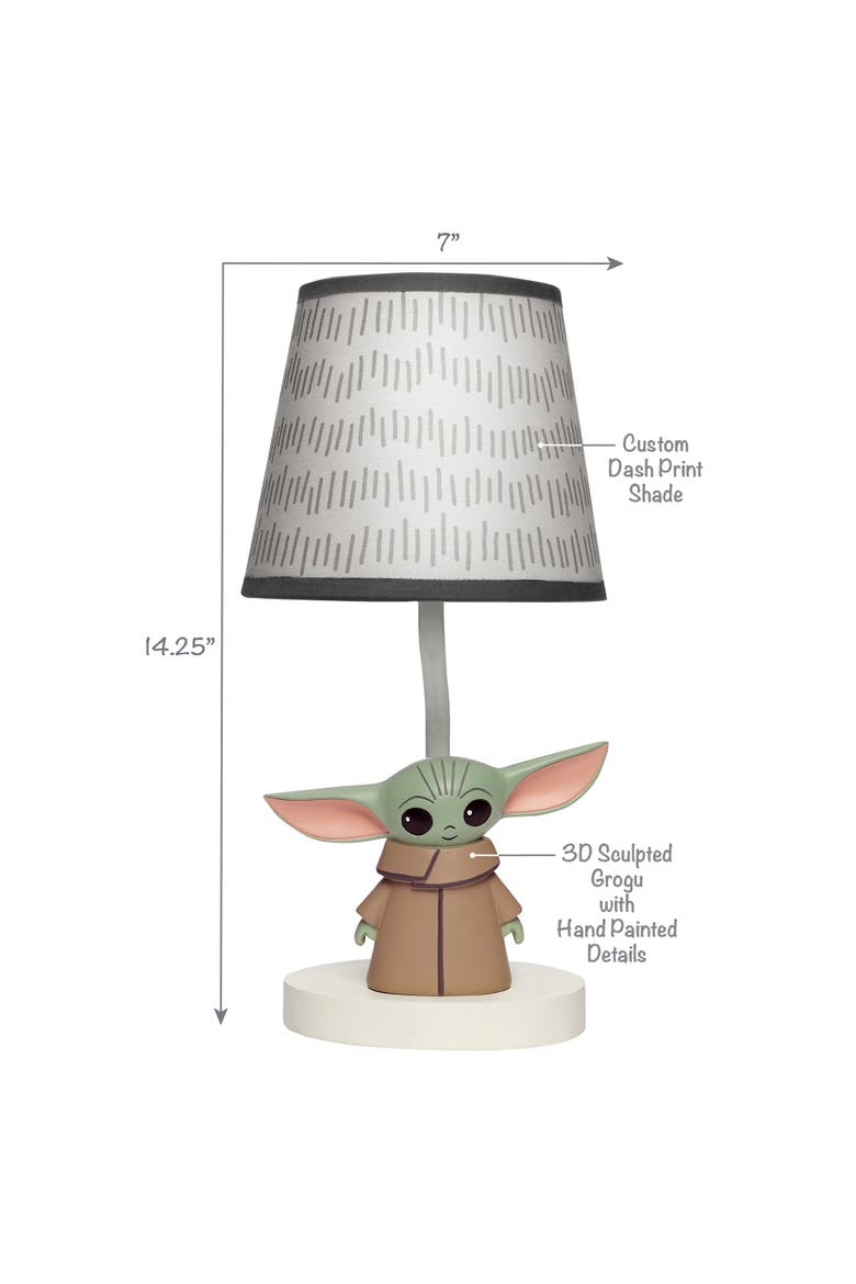 Star Wars The Child/Baby Yoda Nursery Lamp with Shade and Bulb, Alternate, color, Multicolor