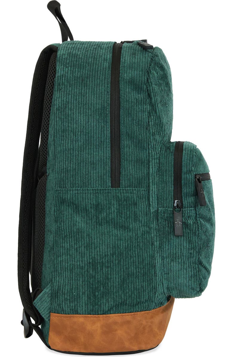 Original Penguin Corduroy Backpack, Alternate, color, Turquiose