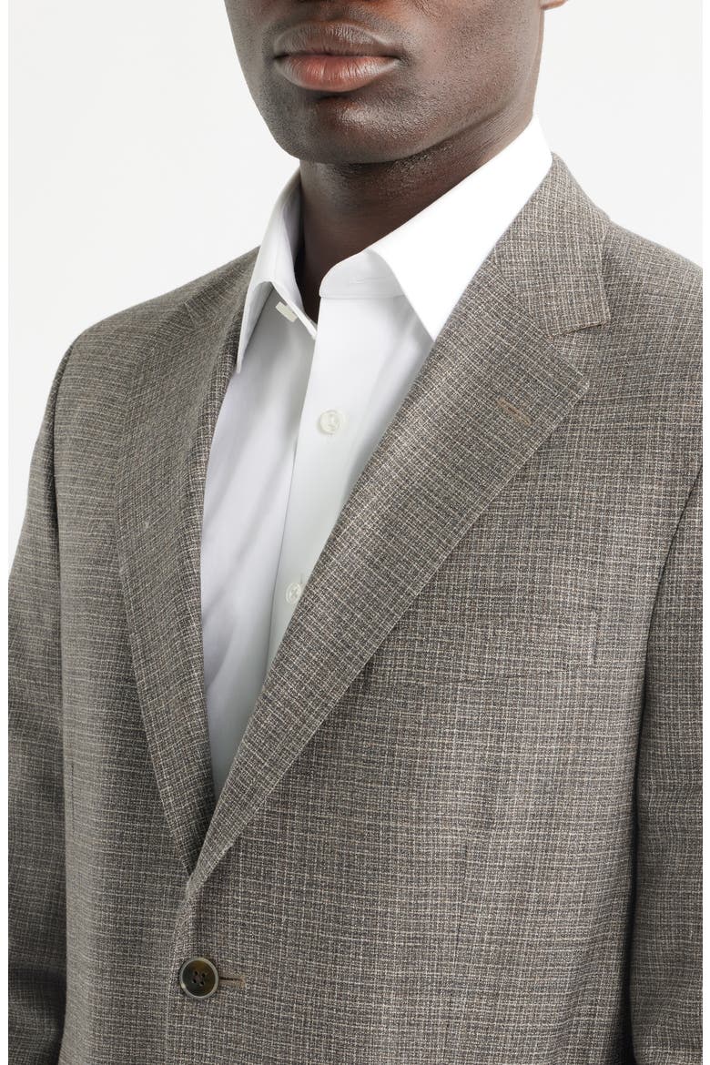 Hyperlight Soft Brown Wool & Silk Blend Sport Coat, Alternate, color, BROWN