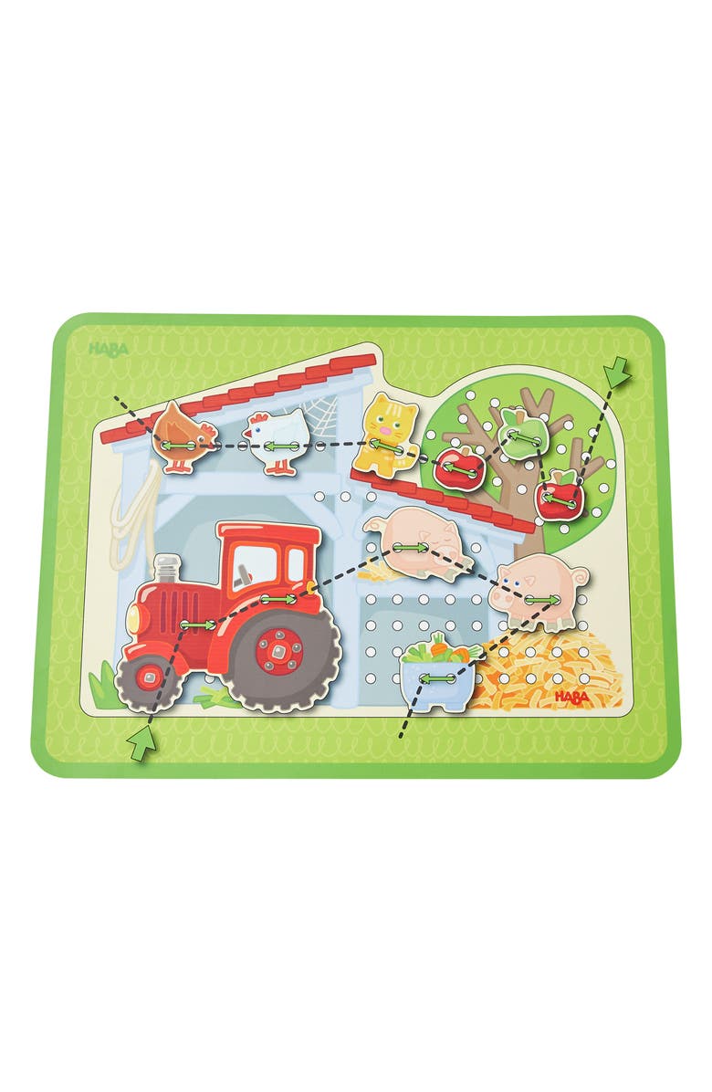 HABA Threading & Lacing Game, Alternate, color,