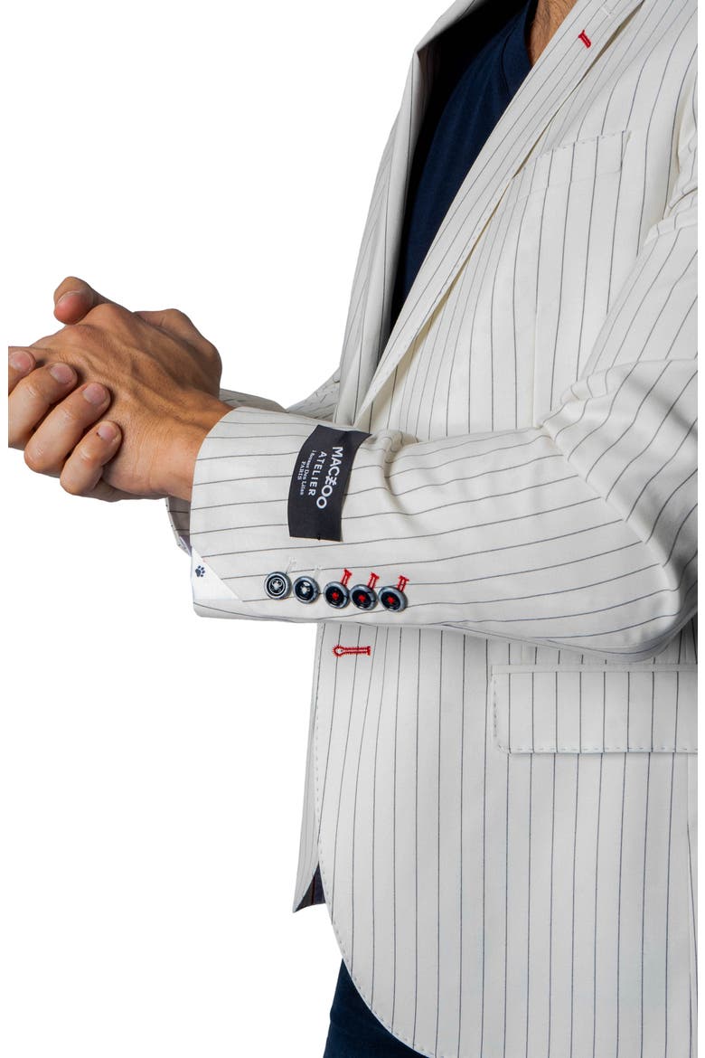 Stripe Sport Coat, Alternate, color, WHITE