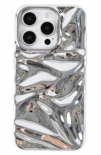 Auramma Silver Crinkle iPhone 15 Pro Case