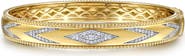 Gabriel & Co. Bujukan Diamond Chevron Pattern Bangle