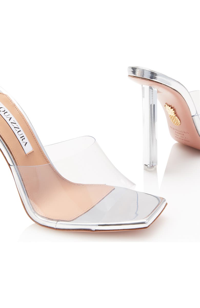 Aquazzura Mirror Slide Sandal, Alternate, color,