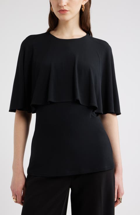トップス louren drape cape blouse Cape Blouse – Jenni Kayne