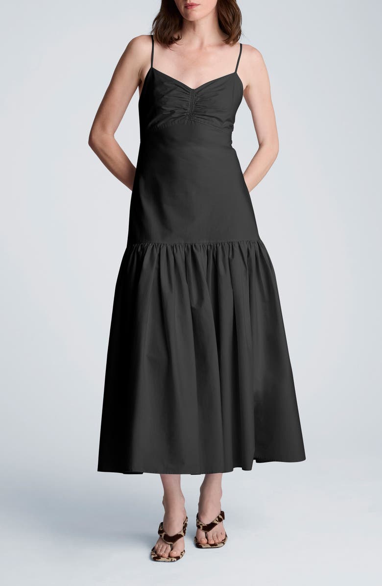 Kenneth Cole Sleeveless Bubble Flounce Maxi Dress, Main, color, 
