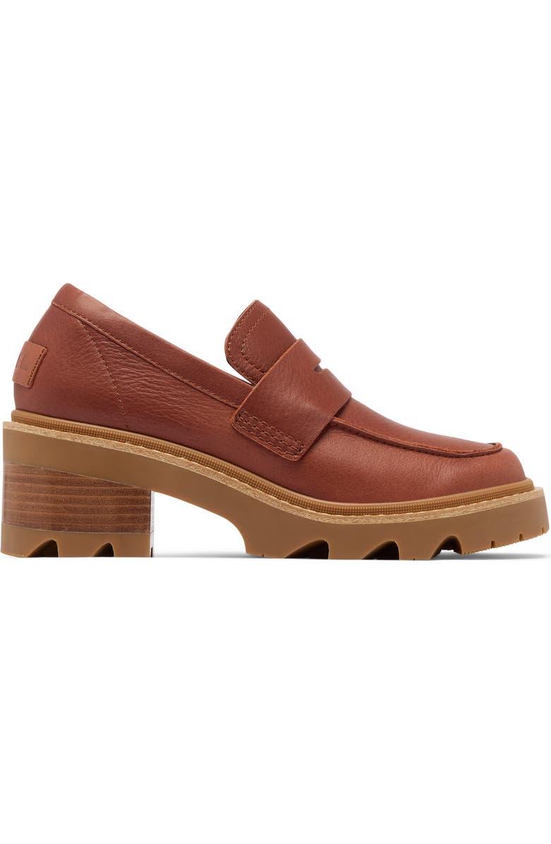 SOREL Joan Now City Penny Loafer, Alternate, color, Rustic Brown/ Gum 2