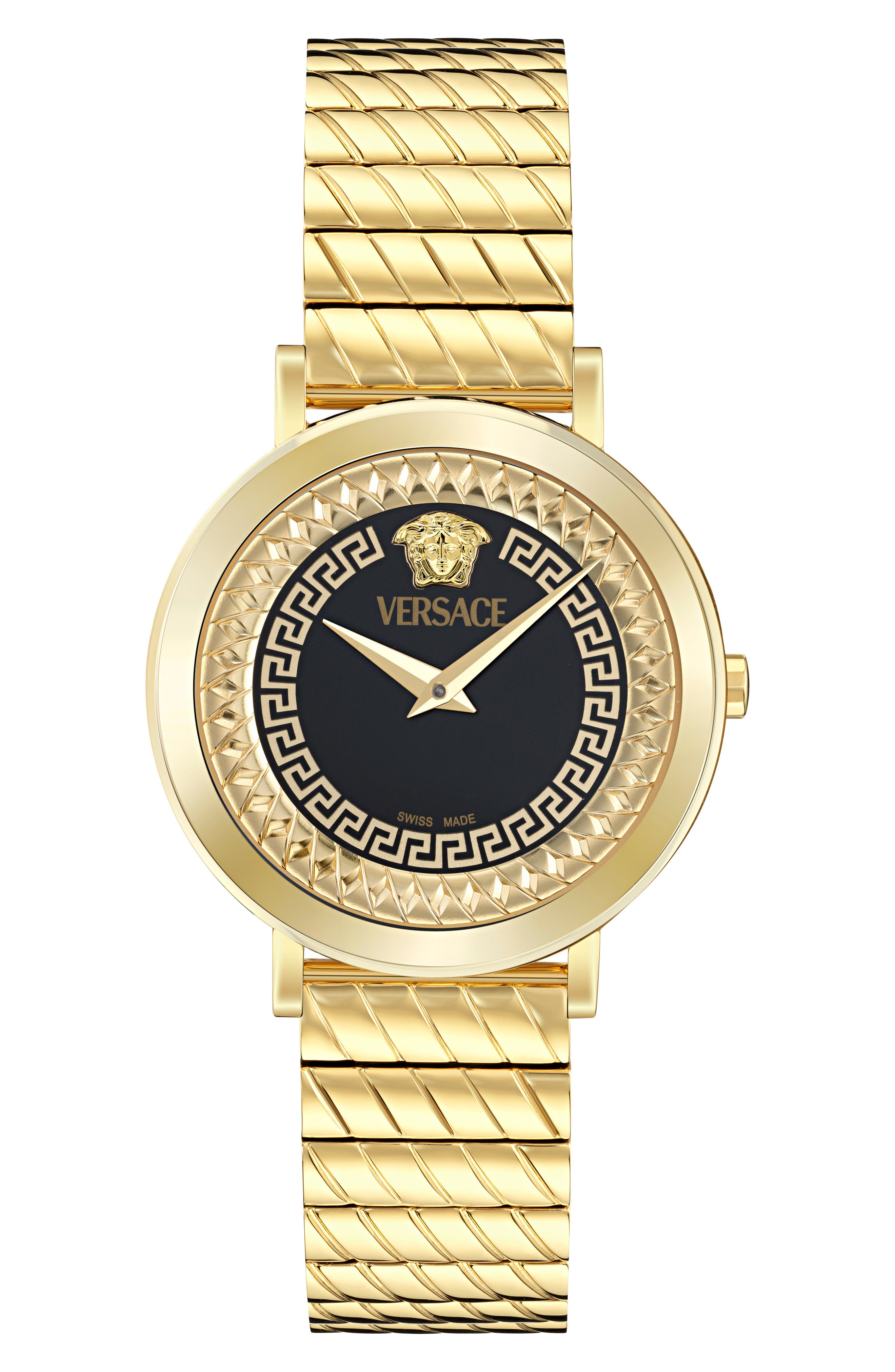 Versace Delphinus Bracelet Watch, 35mm In Brown