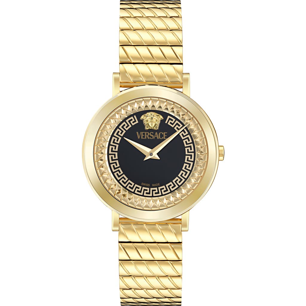 Versace Delphinus Bracelet Watch, 35mm In Brown