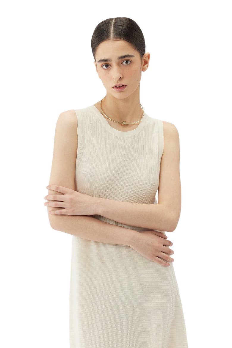 Lightweight Cashmere Silk Dress, Alternate, color, Marshmallow
