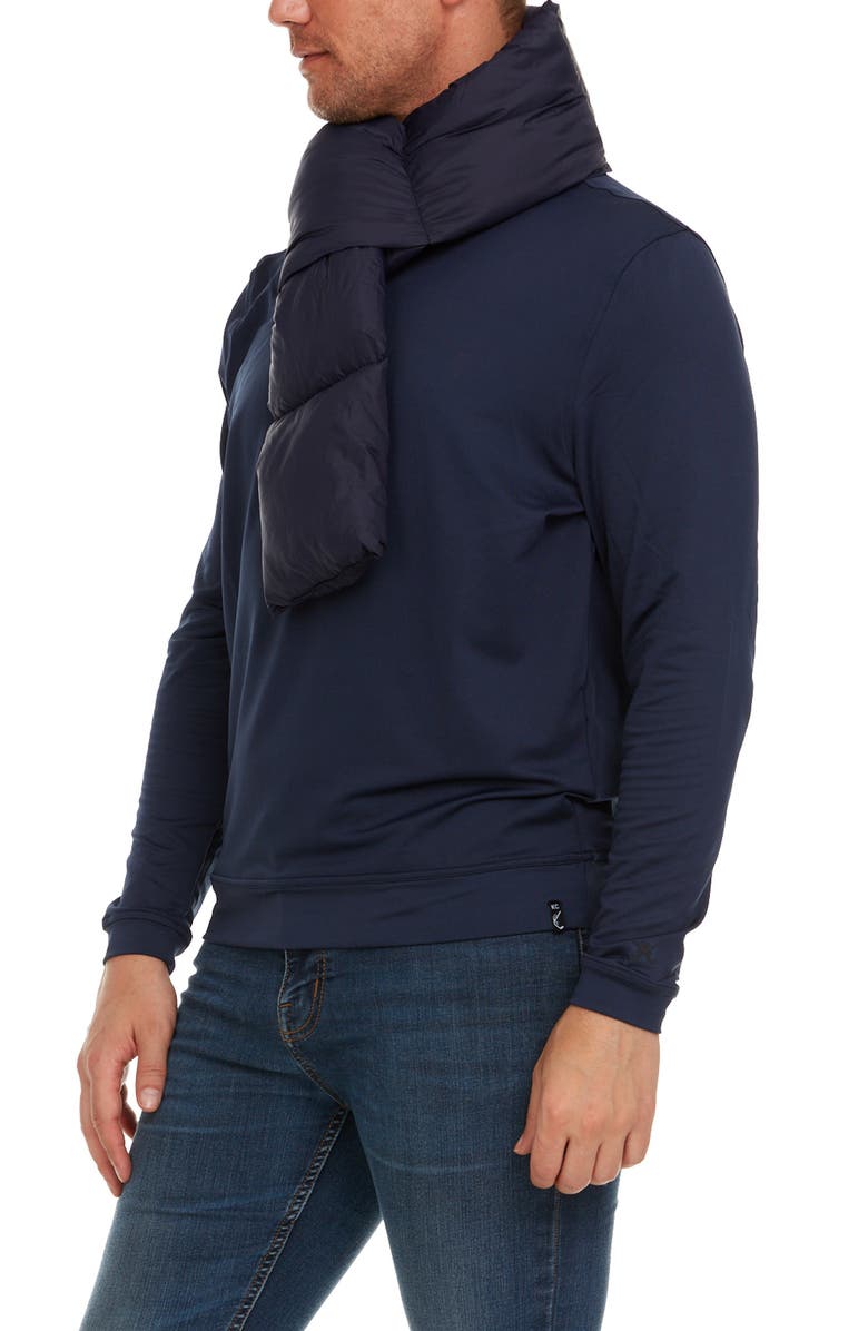 HELIOS THE HEATED COAT Paffuto Heated Scarf, Main, color, Navy