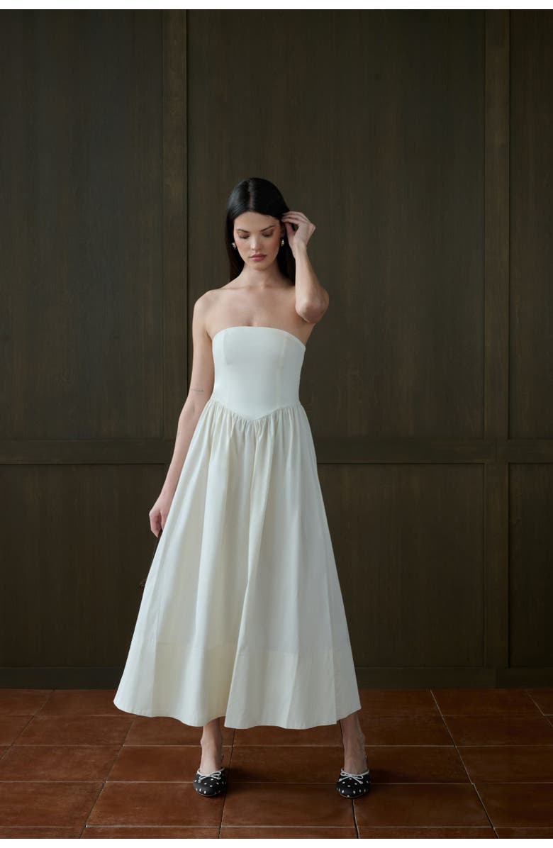 WeWoreWhat Corset Maxi Dress, Alternate, color, 