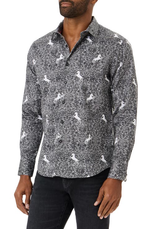 Italian Stallion Stretch Cotton Shirt
