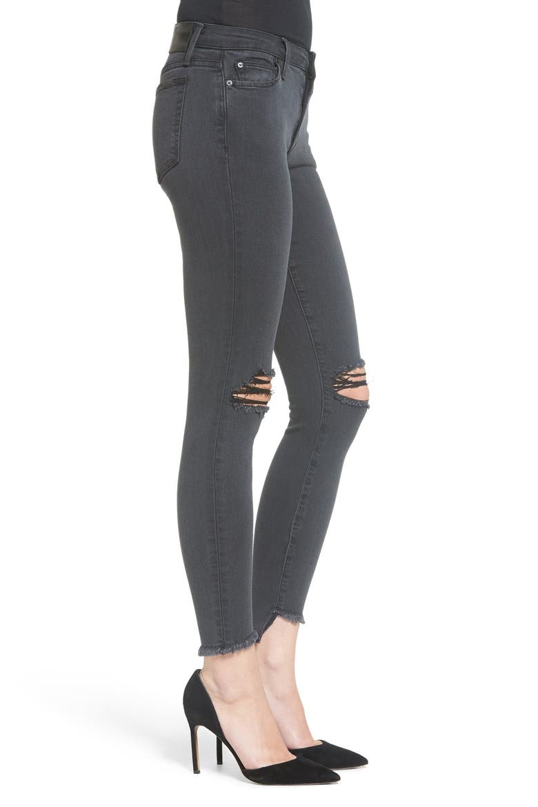 Blondie Ripped Ankle Skinny Jeans, Alternate, color, BRIE