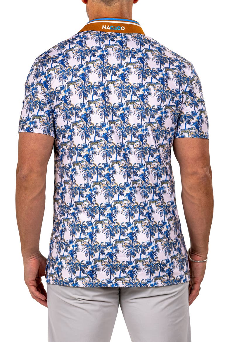 Martyr0026 Print Golf Polo, Alternate, color, WHITE