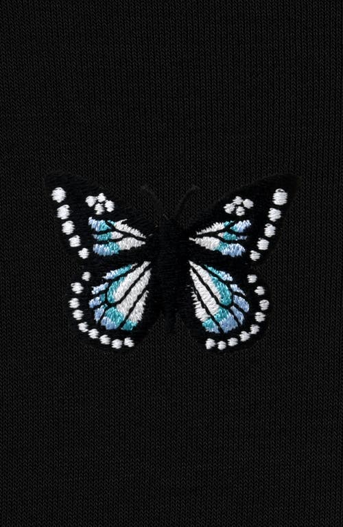DALIX DALIX BUTTERFLY CROPPED HOODIE 