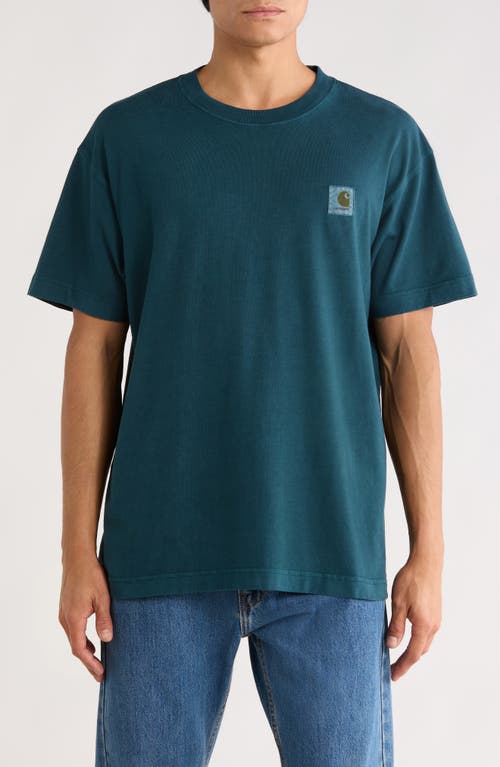 Carhartt Work In Progress Vista Loose Fit Logo T-shirt In Blue
