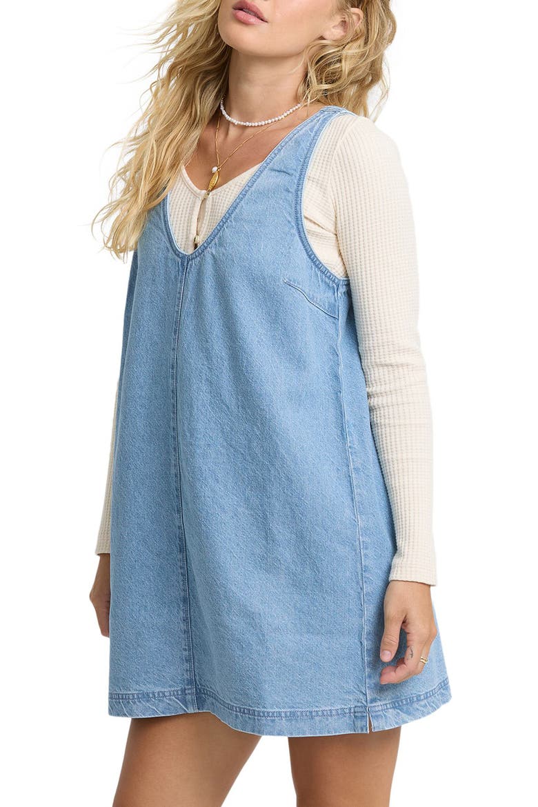 Lyla Saltwashed Minidress, Alternate, color, SEA BLUE
