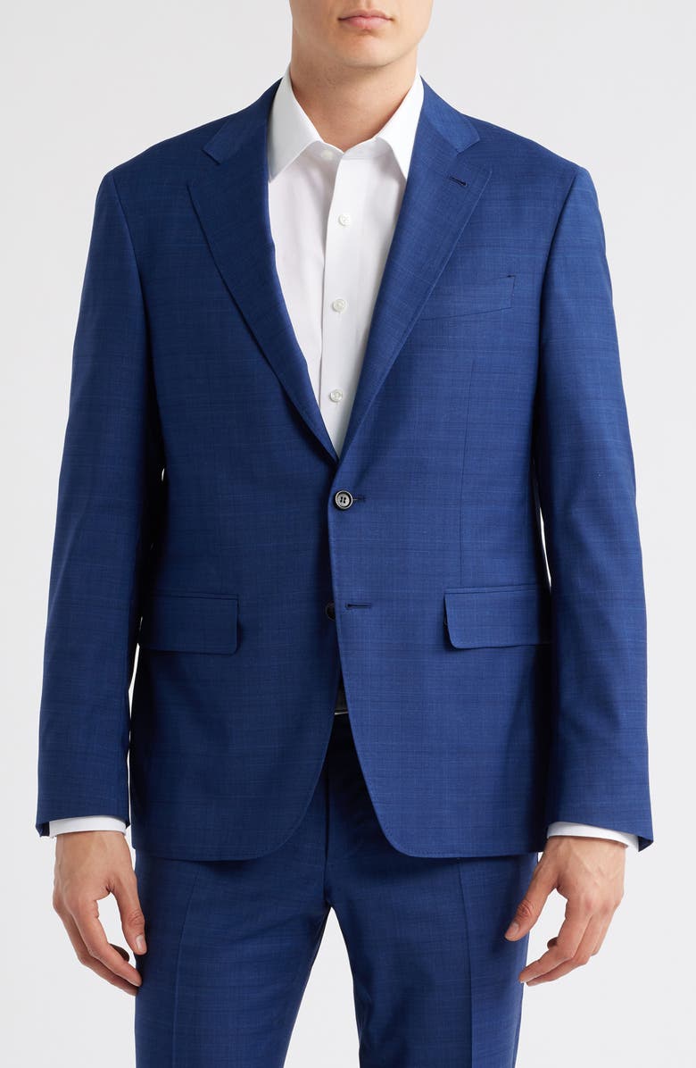 Canali Kei Trim Fit Suit, Alternate, color, Dark Blue