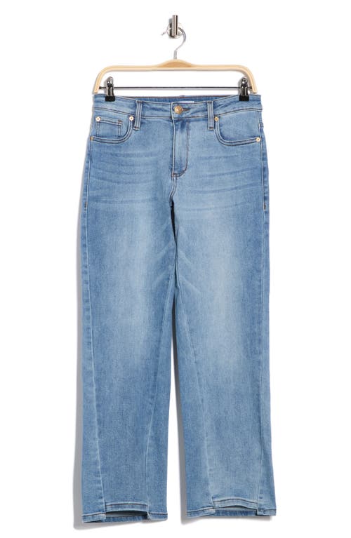 Sts Blue Faye Raw Step Hem Ankle Wide Leg Jeans In Blue