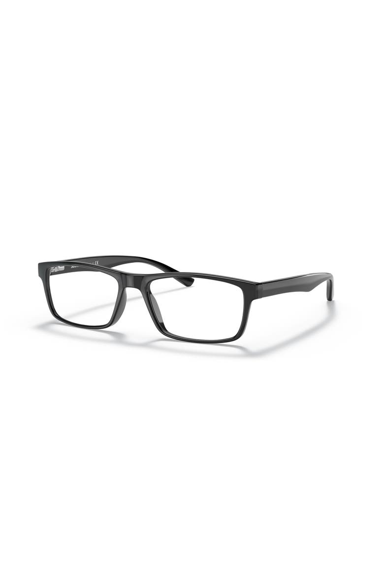 56mm Rectangle optical glasses, Main, color, Black