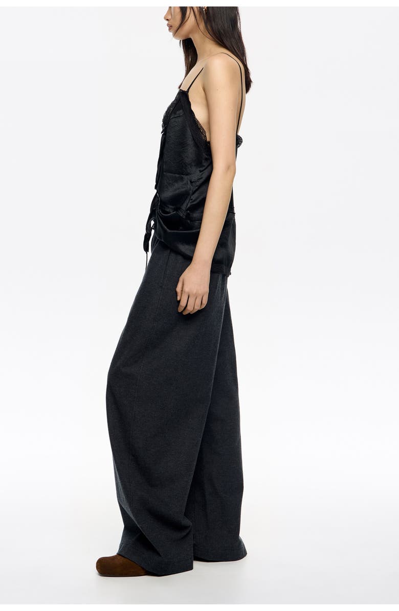 Bimba y Lola Wide Leg Jogger Trousers, Alternate, color, Dark Grey
