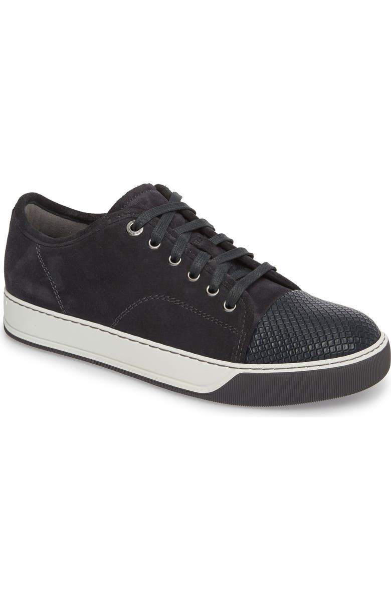 Lanvin Classic Textured Cap Toe Sneaker, Main, color,