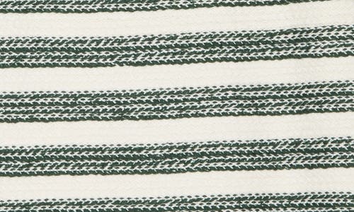 Veronica Beard Jerrel Striped Jacquard-knit Linen-blend Tank In Ivory/hunter Green