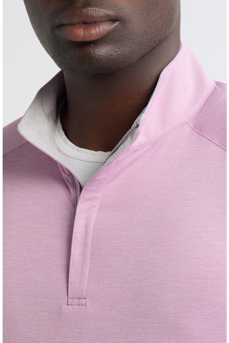 Crown Crafted Stealth Performance Quarter Zip Pullover, Alternate, color, SOFT ORCHID