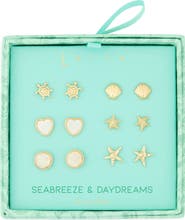 Leith Seabreeze & Daydreams Set of 6 Sealife Stud Earrings