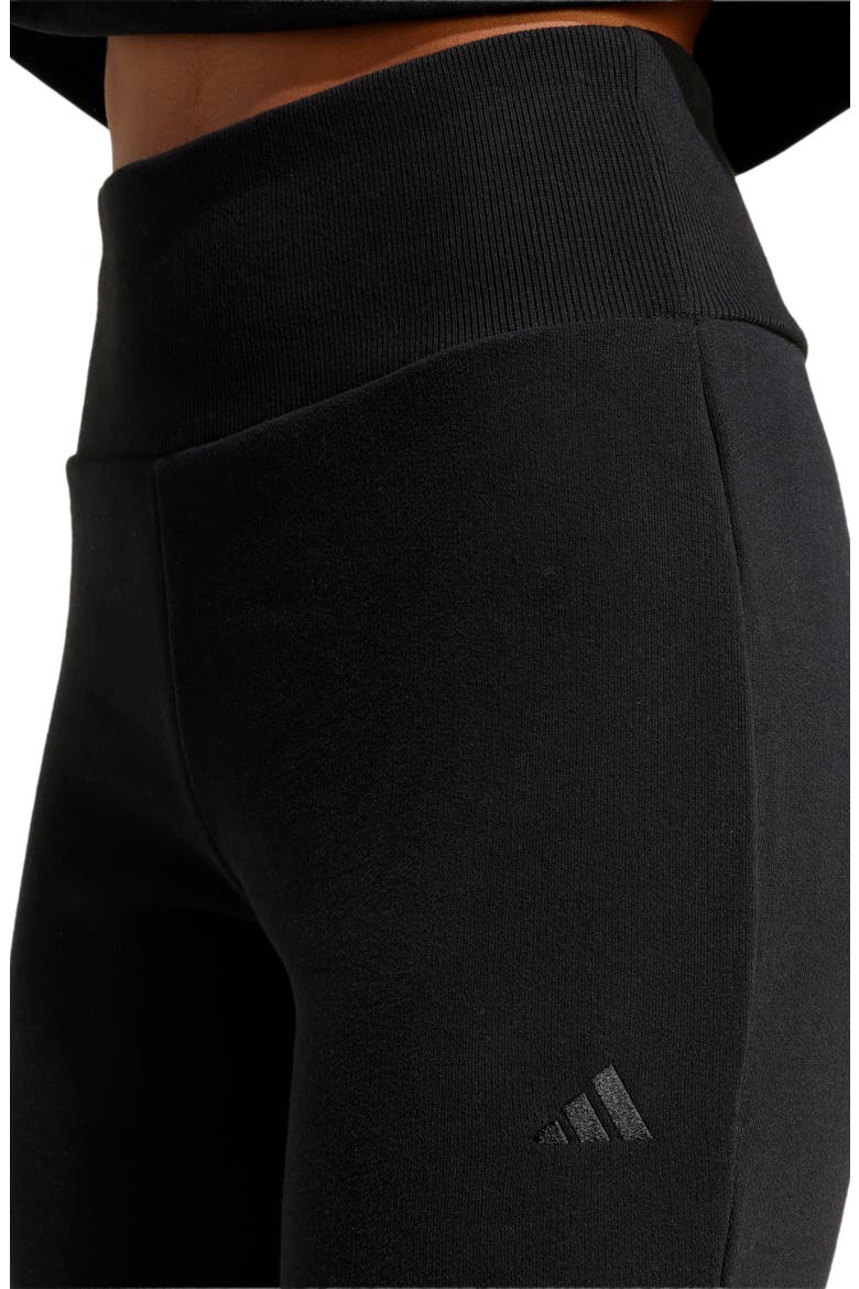 Seasonal Essentials French Terry Flared Pants, Alternate, color, BLACK