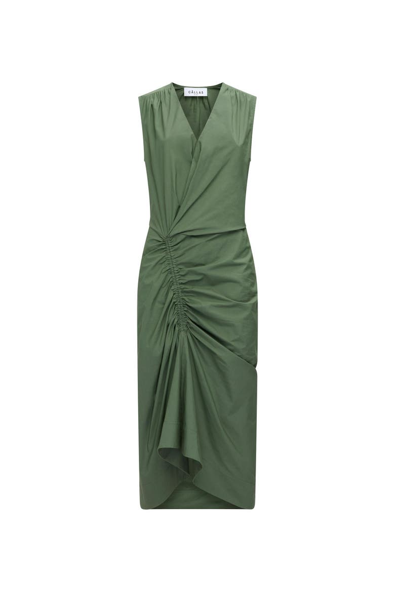 AGNES Wrap dress, Main, color, Green