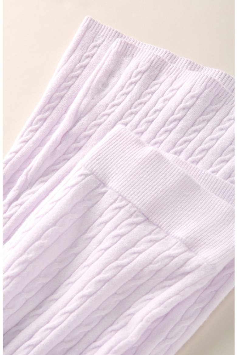Kids' Cable Knit Flare Leg Pants, Alternate, color, PURPLE FREESIA