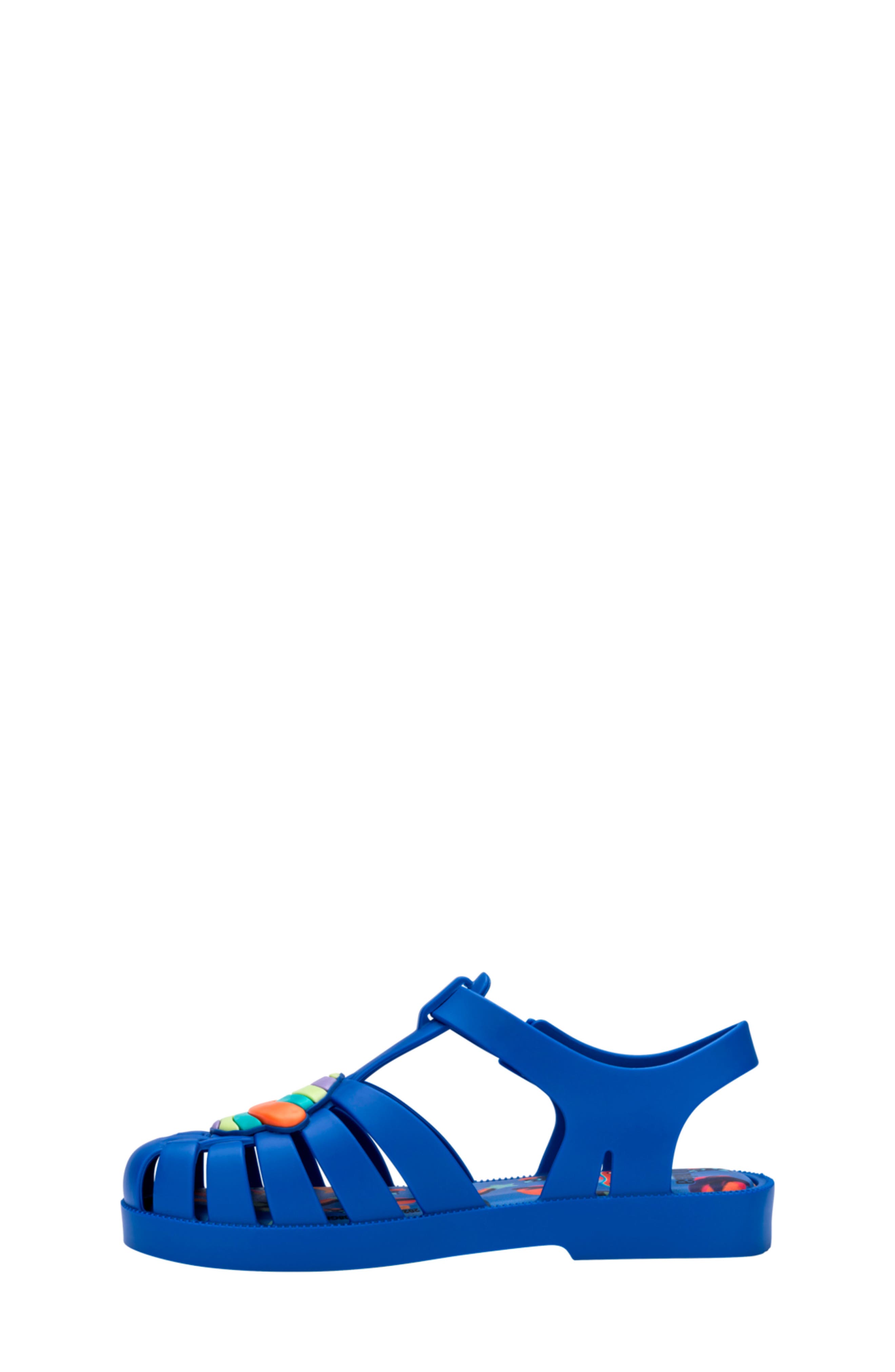 Mini Melissa Kids' Possession Play Fisherman Sandal, Alternate, color, Blue Matte