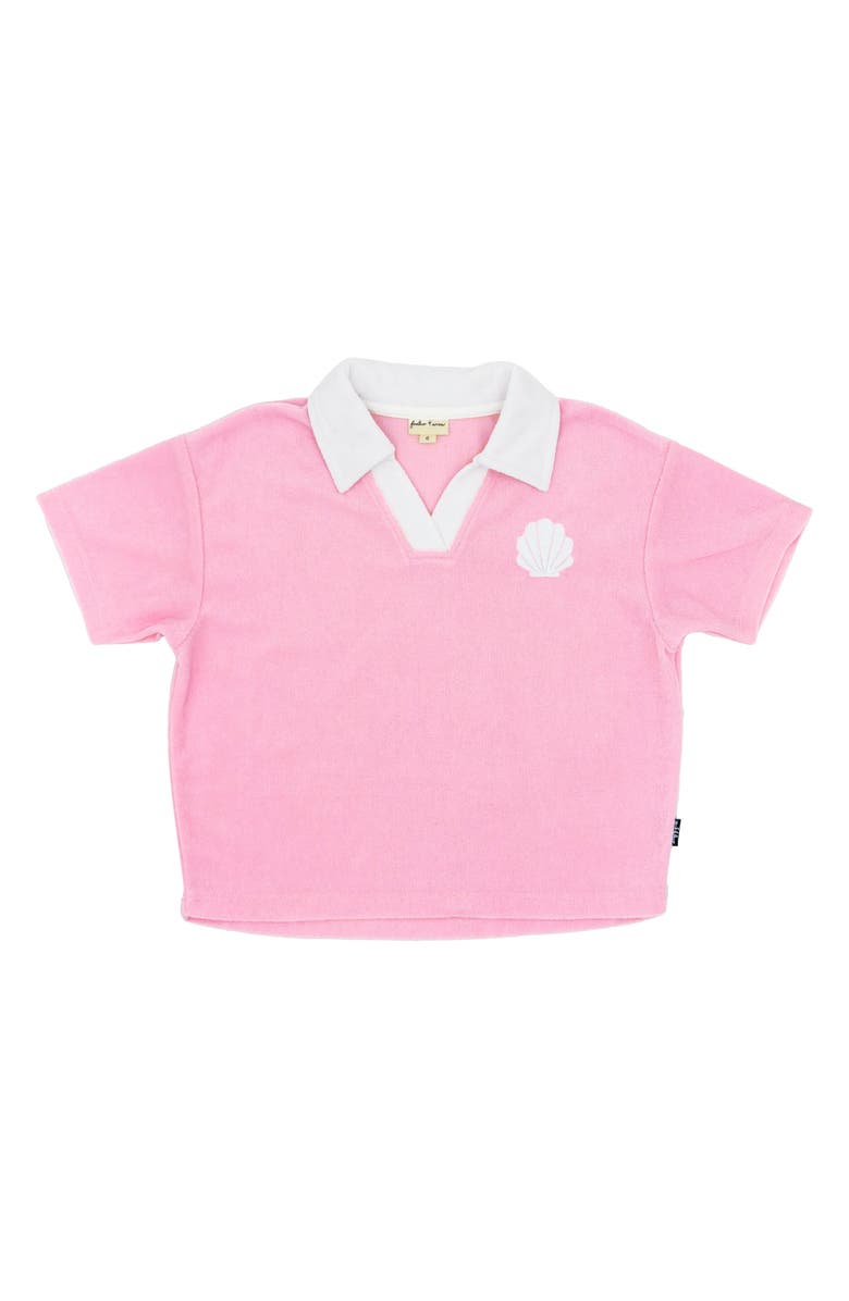 Feather 4 Arrow Kids' Shell Embroidered Terry Polo, Main, color, 