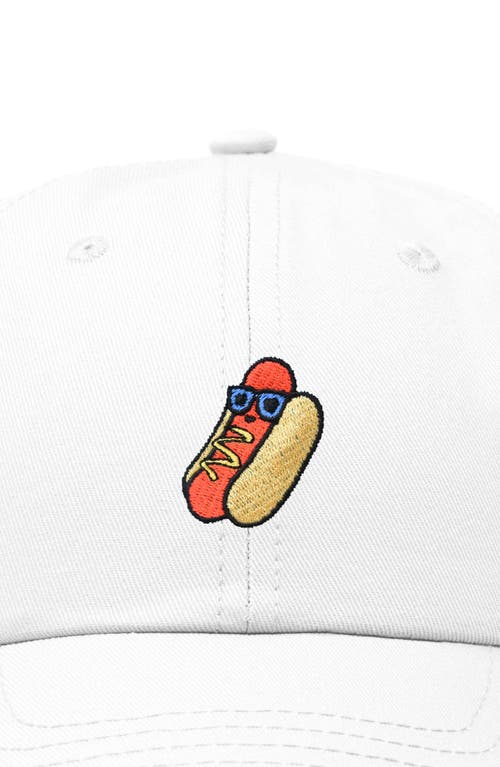 Dalix Dog Days Embroidered Casual Cap In White