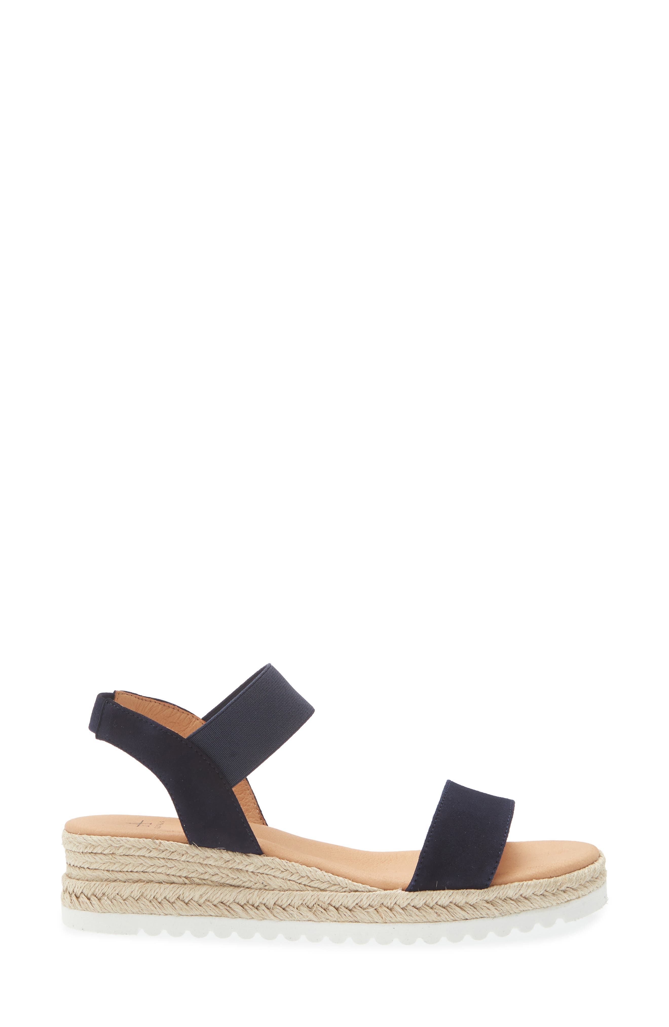 Avina Espadrille Wedge Sandal, Alternate, color, NAVY SUEDE