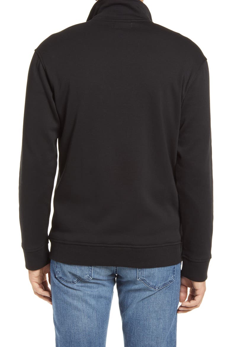 Zeke Half-Zip Pullover, Alternate, color, BLACK