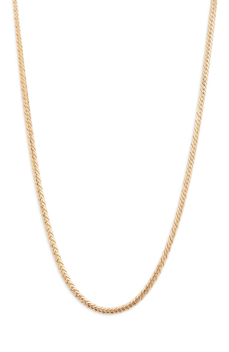 SOKO Safu Herringbone Chain Necklace, Main, color, Gold