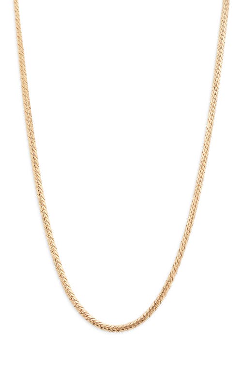 Soko Safu Herringbone Chain Necklace In Gold