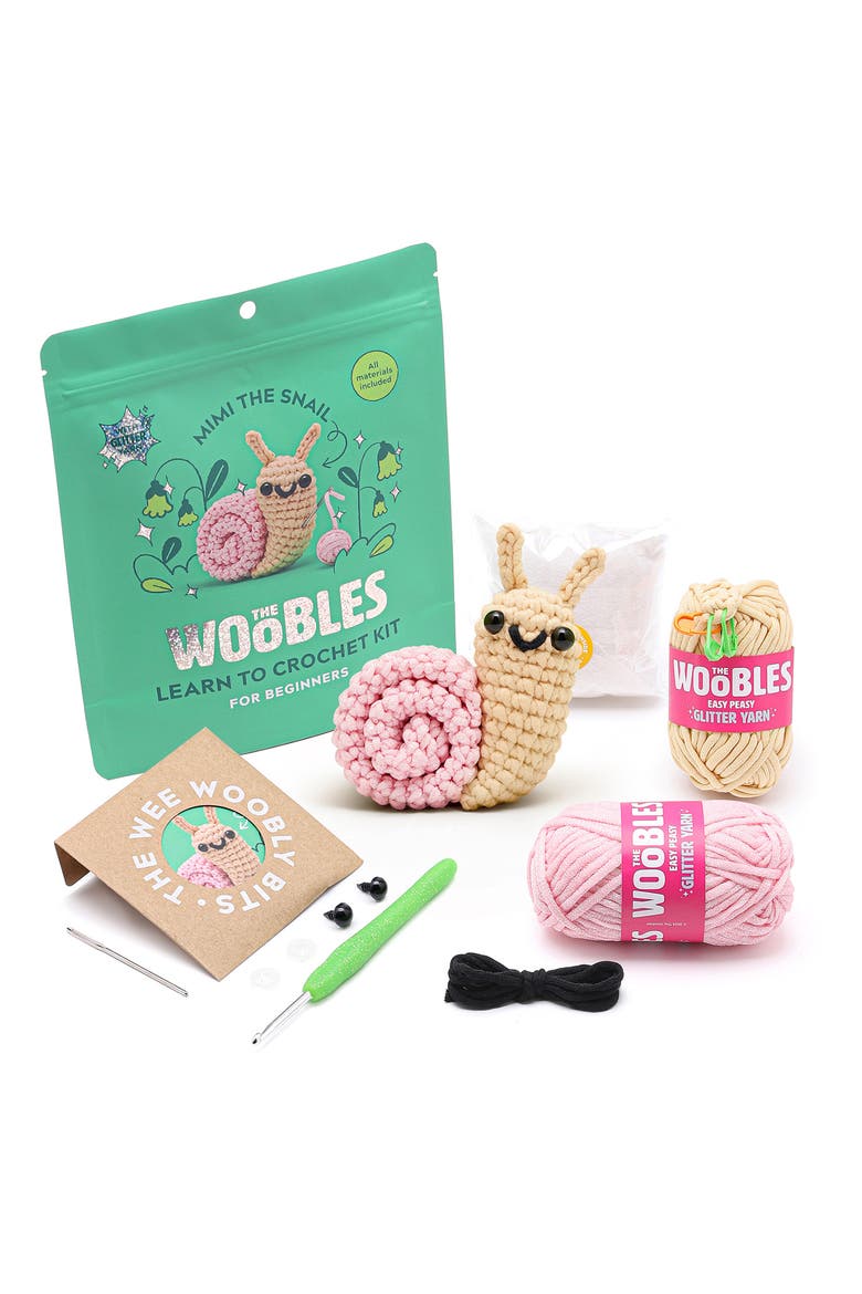 Snail Crochet Kit, Alternate, color, PINK