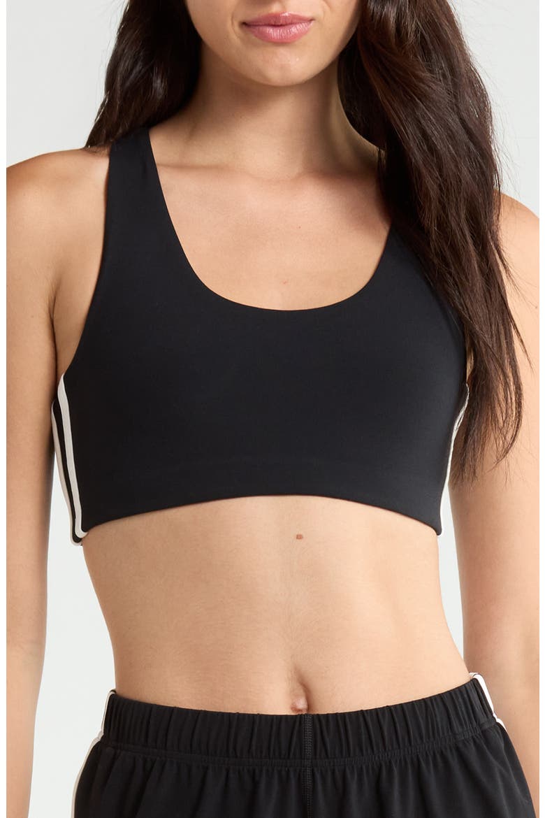 Ella Airweight Sports Bra, Main, color, BLACK/ WHITE