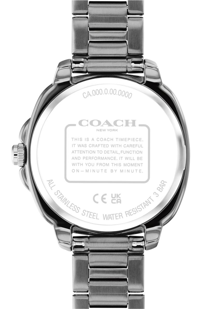 COACH Kitt Bracelet Watch, 34mm, Alternate, color, Grey
