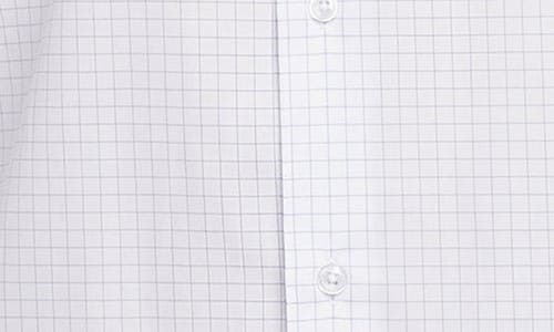 Vellapais Grid Cotton Slim Fit Button Down Shirt In White