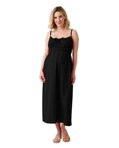 The Amalfi Maternity Midi Strappy Dress