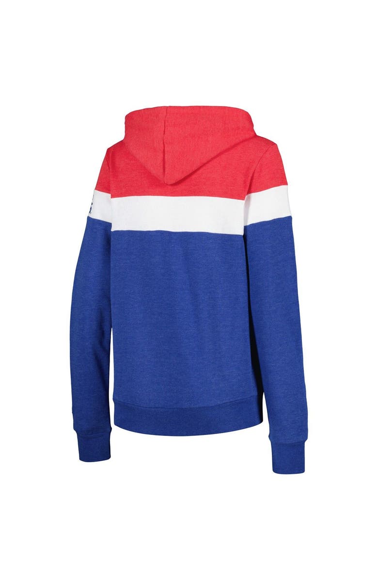 New Era Women's New Era Heather Royal Chicago Cubs Colorblock Full-Zip Hoodie Jacket, Alternate, color, Heather Royal